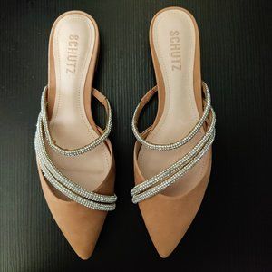 Schutz Fra Mule - Honey Beige - Size: 7.5